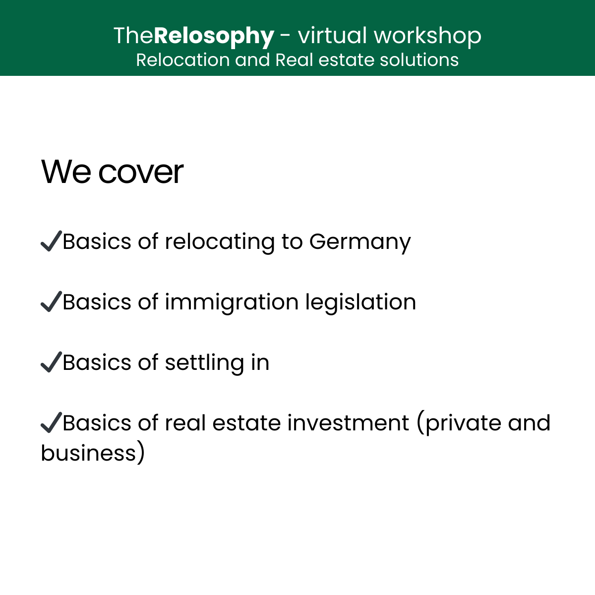 Ask us anything: your live consultation to moving to Germany